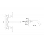 KOHLMAN ROXIN Bateria umywalkowa QW190R