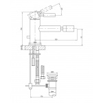  KOHLMAN Roxin Black Bateria bidetowa 1-otworowa z korkiem automatycznym czarny mat QB130RB