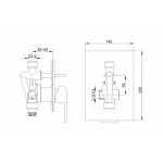 KOHLMAN SAXO Bateria wannowa QW210S