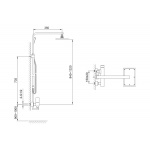 KOHLMAN SAXO Zestaw prysznicowy QW276S