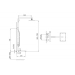 KOHLMAN SAXO Zestaw wannowy QW277S