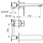 KOHLMAN Texen Bateria umywalkowa podtynkowa chrom QW180T
