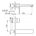 KOHLMAN Texen Bateria umywalkowa podtynkowa chrom QW185T