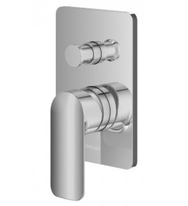 KOHLMAN Texen Bateria wannowo-prysznicowa podtynkowa z dwoma wyjściami chrom QW210T