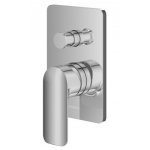 KOHLMAN Texen Bateria wannowo-prysznicowa podtynkowa z dwoma wyjściami chrom QW210T