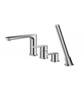 KOHLMAN Texen Bateria wannowa 4-otworowa chrom QB244T