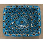  Kolory Meksyku Azura Umywalka wpuszczana w blat okrągła 47x39 cm AZURA