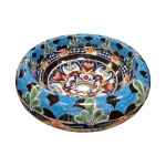  Kolory Meksyku La Reina umywalka stawiana na blat okrągła ø 38 cm