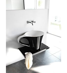 Artceram Cup Umywalka Stawiana na blat 70x50cm Czarny L3730 / OSL00501;50