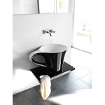 Artceram Cup Umywalka Stawiana na blat 70x50cm Czarny L3730 / OSL00501;50