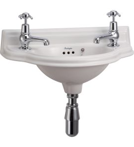 Burlington Curved Cloakroom Umywalka Ścienna 50,5x25,5 cm P13