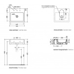 Flaminia Acquagrande Umywalka ścienna lub stawiana na blat 50x45 cm biała 5058