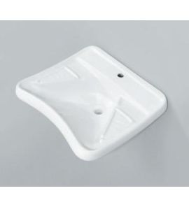 Flaminia Disabili Ergonomiczna umywalka ścienna 66x60 cm Biała G1009