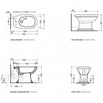 Flaminia Efi Bidet stojący 58x36 biały 6005