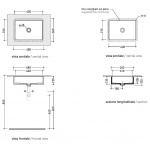   Flaminia Miniwash Umywalka podblatowa 48x36 cm biała MW48SP W MAGAZYNIE!!