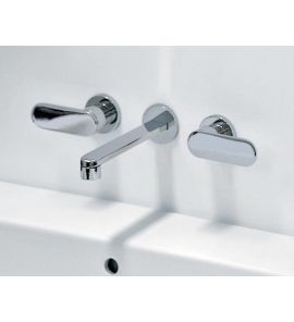 Flaminia One Bateria umywalkowa 3-otworowa Ścienna Chrom 113060