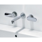 Flaminia One Bateria umywalkowa 3-otworowa Ścienna Chrom 113060