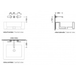 Flaminia One Bateria umywalkowa 3-otworowa Ścienna Chrom 113060