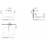Flaminia One Bateria umywalkowa 2-otworowa Ścienna Chrom 113058