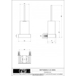 Gessi Rettangolo Szczotka WC (biała) chrom 20819.031 / 20819031