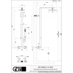 Gessi Rettangolo Panel natryskowy termostatyczny chrom 23447.031 / 23447031