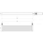 Gessi Rettangolo Półka 60 cm chrom 20949.031 / 20949031
