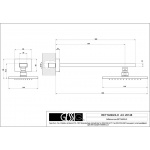 Gessi Rettangolo Deszczownica 216x140 mm chrom 20148.031 / 20148031
