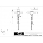 Gessi Rettangolo Mieszacz blatowy chrom 20005.031 / 20005031
