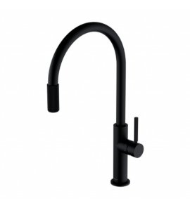 Omnires Switch Bateria kuchenna z zestawem filtrującym Czarny mat SW9057-FD1BL