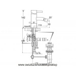 STEINBERG SERIA 100 Bateria bidetowa, element zewnętrzny chrom 100 1300 / 1001300 / 100.1300