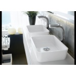 Victoria+Albert Edge Umywalka Stawiana na Blat 45x32,2 cm Biała VB-EDG-45-NO