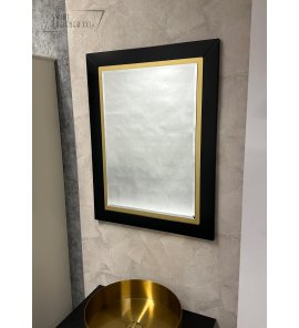 Krofam Chic Lustro 60x80 black/gold 144-0106