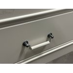       Krofam Oxford Zestaw Umywalka 80x46 + Szafka podumywalkowa + Szafka wysoka 40x190 + Lustro 60x80 biały ZESTAWOXFORD