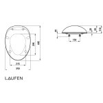 Laufen Il Bagno Alessi One Deska WC wolnoopadająca biała H 892971 000 000 1