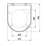 Laufen Kartell Deska WC wolnoopadająca biała H 891333 000 000 1