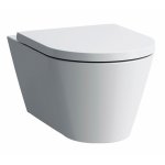 Laufen Kartell Miska WC wisząca z deską wolnoopadającą 37x54,5 cm biała H 820337 000 000 1+H 891333 000 000 1