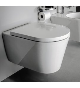 Laufen Kartell Miska WC wisząca z deską wolnoopadającą 37x54,5 cm biała H 820337 000 000 1+H 891333 000 000 1