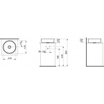 Laufen Kartell Umywalka nablatowa 42x42 cm biała H 812331 000 112 1