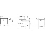 Laufen Kartell Umywalka nablatowa 60x46 cm biała H 810334 000 112 1