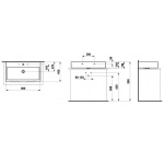 Laufen Living City Umywalka ścienna 80x46 cm biała H 817437 000 104 1