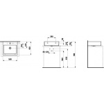 Laufen Living City Umywalka ścienna 50x46 cm biała H 817432 000 104 1