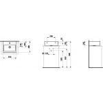 Laufen Living City Umywalka ścienna 45x38 cm biała H 815433 000 104 1