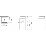 Laufen Living Square Umywalka nablatowa 36x36 cm biała H 811433 000 112 1