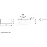 Laufen Palace Półka ścienna 90x38 cm biała H 870433 000 000 1