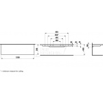 Laufen Palace Półka ścienna 120x38 cm biała H 870434 000 000 1
