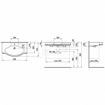 Laufen Palace Umywalka ścienna 90x51 cm biała H 811702 000 104 1