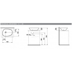 Laufen Palomba Umywalka nablatowa 52x38 cm biała H 816802 000 112 1