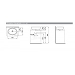 Laufen Pro Umywalka nablatowa 52x39 cm biała H 812964 000 109 1