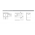 Laufen Pro Umywalka podblatowa 52,5x40 cm biała H 811961 000 109 1