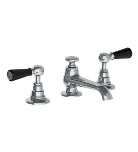Lefroy Brooks Classic Bateria umywalkowa 3-otworowa z korkiem klik-klak Chrom BL1224CP